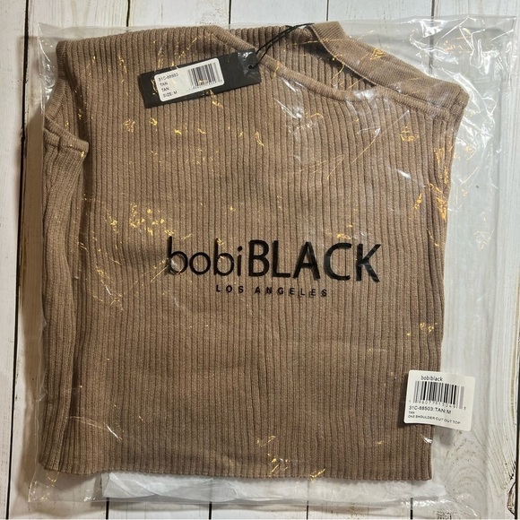 bobi BLACK | Ribbed Knit Sleeveless Cut Out Top - Picture 10 of 12